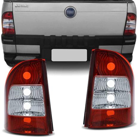 Par Lanterna Traseira Strada G3 2005 2006 2007 2008 2009 Bicolor Cristal - Prime Menor preço em Par Lanterna Traseira Strada G3 2005 2006 2007 2008 2009 Bicolor Cristal - Prime