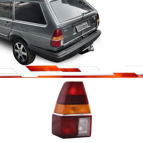 PAR LANTERNA TRASEIRA TRICOLOR COM FRISO PRATA QUANTUM 1985 Até 1991 - Ht Menor preço em PAR LANTERNA TRASEIRA TRICOLOR COM FRISO PRATA QUANTUM 1985 Até 1991 - Ht