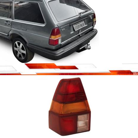 PAR LANTERNA TRASEIRA TRICOLOR SEM FRISO QUANTUM 1985 Até 1991 - Ht Menor preço em PAR LANTERNA TRASEIRA TRICOLOR SEM FRISO QUANTUM 1985 Até 1991 - Ht