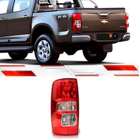 PAR LANTERNA TRASEIRA VERMELHO E CRISTAL S10 2012 Em Diante COM LED, SEM LUZ DE NEBLINA - Arteb Menor preço em PAR LANTERNA TRASEIRA VERMELHO E CRISTAL S10 2012 Em Diante COM LED, SEM LUZ DE NEBLINA - Arteb