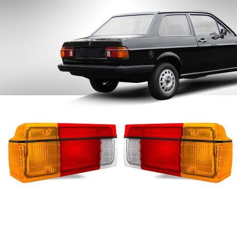 Par Lanterna Traseira Voyage 1984 85 86 87 88 89 90 C/ Friso Preto Tricolor - Cofran Menor preço em Par Lanterna Traseira Voyage 1984 85 86 87 88 89 90 C/ Friso Preto Tricolor - Cofran
