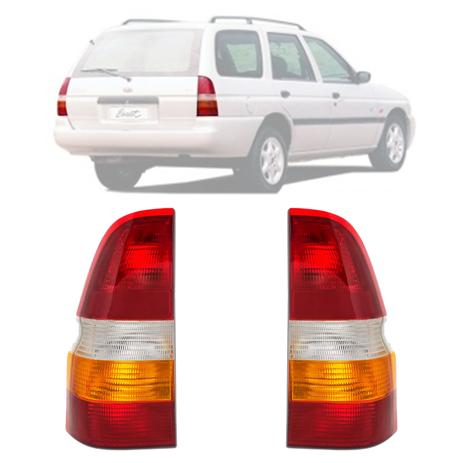 Par Lanternas traseira Escort Wagon 1997 1998 1999 2000 2001 2002 2003 Tricolor - Acrilux Menor preço em Par Lanternas traseira Escort Wagon 1997 1998 1999 2000 2001 2002 2003 Tricolor - Acrilux