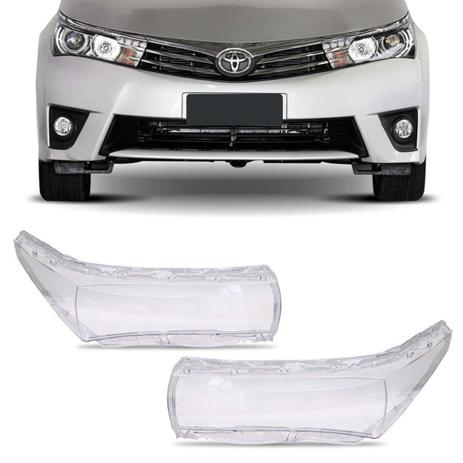 Par Lente Farol Corolla 2014 2015 2016 Transparente - Kit Prime Menor preço em Par Lente Farol Corolla 2014 2015 2016 Transparente - Kit Prime