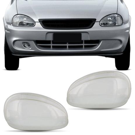 Par Lente Farol Corsa 94 a 02 Corsa Pick-up 95 a 03 Corsa Wagon 97 a 02 Classic 03 a 10 Transparente - Kit prime Menor preço em Par Lente Farol Corsa 94 a 02 Corsa Pick-up 95 a 03 Corsa Wagon 97 a 02 Classic 03 a 10 Transparente - Kit prime