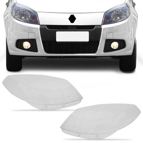 Par Lente Farol Sandero 2012 2013 2014 Transparente - Kit Prime Menor preço em Par Lente Farol Sandero 2012 2013 2014 Transparente - Kit Prime