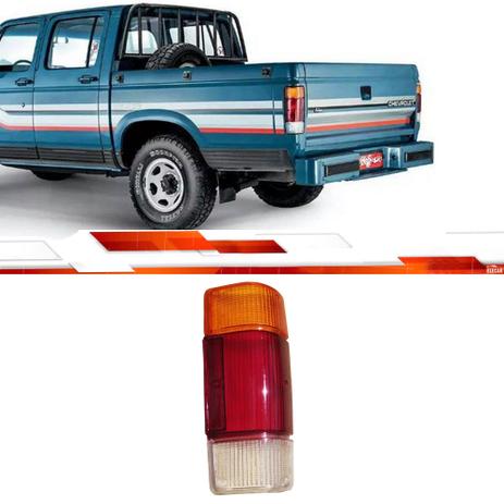 PAR LENTE LANTERNA TRASEIRA A20 C20 D20 1985 Até 1996 TRICOLOR - Inovox Menor preço em PAR LENTE LANTERNA TRASEIRA A20 C20 D20 1985 Até 1996 TRICOLOR - Inovox