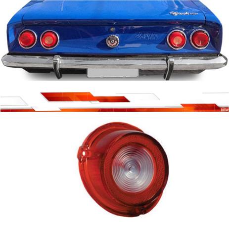 PAR LENTE LANTERNA TRASEIRA CARAVAN OPALA 1970 Até 1979 COM RÉ CRISTAL VERMELHO - Jcv Menor preço em PAR LENTE LANTERNA TRASEIRA CARAVAN OPALA 1970 Até 1979 COM RÉ CRISTAL VERMELHO - Jcv