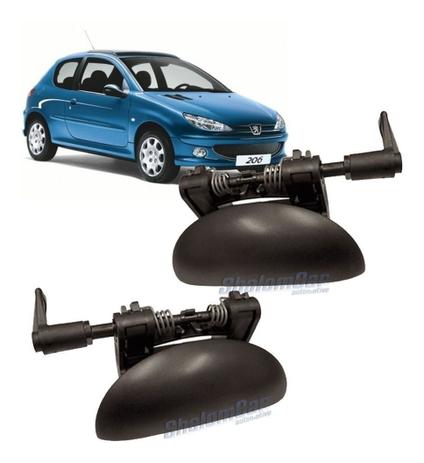 Par Maçaneta Externa Porta Traseira Peugeot 206 207 - SHALOMCAR Menor preço em Par Maçaneta Externa Porta Traseira Peugeot 206 207 - SHALOMCAR
