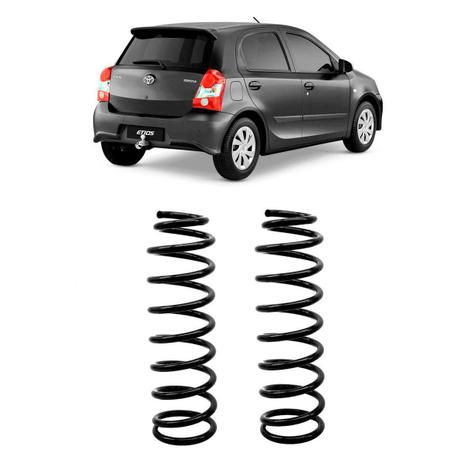 Par Mola Helicoidal Fabrini Traseira Etios Hatch / Sedan 2012 em diante Menor preço em Par Mola Helicoidal Fabrini Traseira Etios Hatch / Sedan 2012 em diante