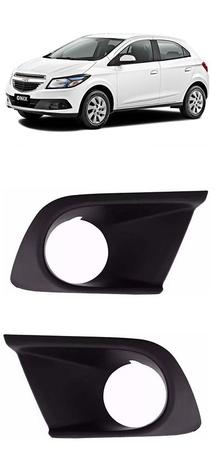 Par Moldura Grade do Farol de Milha Onix Prisma 2013 2014 2015 - Chevrolet Menor preço em Par Moldura Grade do Farol de Milha Onix Prisma 2013 2014 2015 - Chevrolet