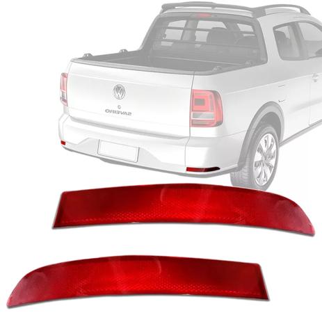 Par Original Refletor Parachoque Traseiro Saveiro G7 2017 e 2018 - Vw - original Menor preço em Par Original Refletor Parachoque Traseiro Saveiro G7 2017 e 2018 - Vw - original