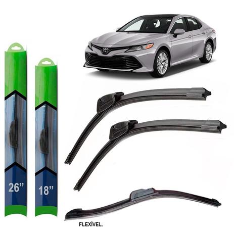 Par palheta limpador para-brisa camry 2011/ soft silicone - Tech one Menor preço em Par palheta limpador para-brisa camry 2011/ soft silicone - Tech one