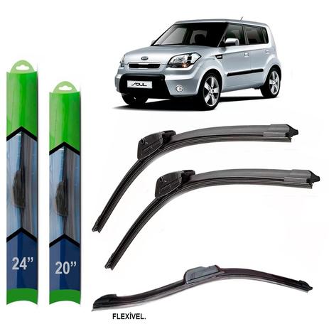 Par palheta limpador para-brisa kia soul 2009/ soft silicone - Tech one Menor preço em Par palheta limpador para-brisa kia soul 2009/ soft silicone - Tech one