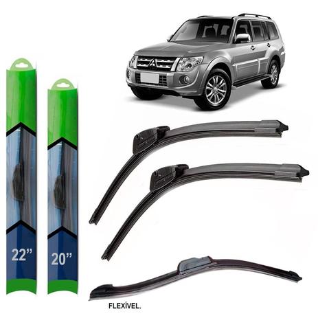 Par palheta limpador para-brisa mitsubishi pajero full 2009/ soft silicone - Tech one Menor preço em Par palheta limpador para-brisa mitsubishi pajero full 2009/ soft silicone - Tech one