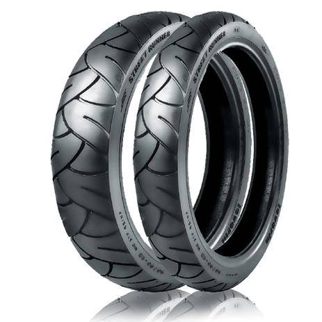 Par Pneu Moto 90/90-18 + 2.75-18 Sem Câmara de ar Levorin Menor preço em Par Pneu Moto 90/90-18 + 2.75-18 Sem Câmara de ar Levorin