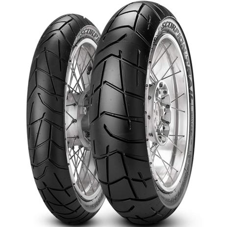 Par Pneu Xl 700v Transalp G 650 130/80-17 + 100/90-19 Scorpion Trail Pirelli - Pirelli moto Menor preço em Par Pneu Xl 700v Transalp G 650 130/80-17 + 100/90-19 Scorpion Trail Pirelli - Pirelli moto