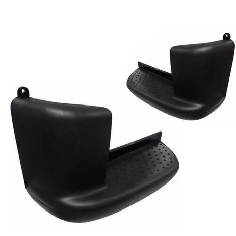 Par Polaina Lateral Parachoque Traseiro Courier Preto - Cabeça Car Menor preço em Par Polaina Lateral Parachoque Traseiro Courier Preto - Cabeça Car