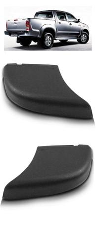Par Ponteira Parachoque Traseiro Hilux SRV 2005 a 2015 - Toyota Menor preço em Par Ponteira Parachoque Traseiro Hilux SRV 2005 a 2015 - Toyota