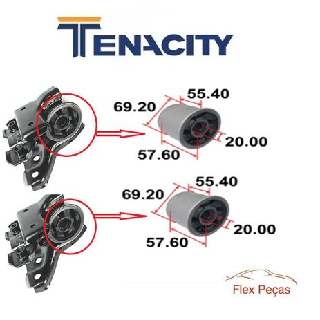 Par refil para as buchas bandeja maior honda crv 2007 2008 2009 2010 2011 tenacity amho064 Menor preço em Par refil para as buchas bandeja maior honda crv 2007 2008 2009 2010 2011 tenacity amho064