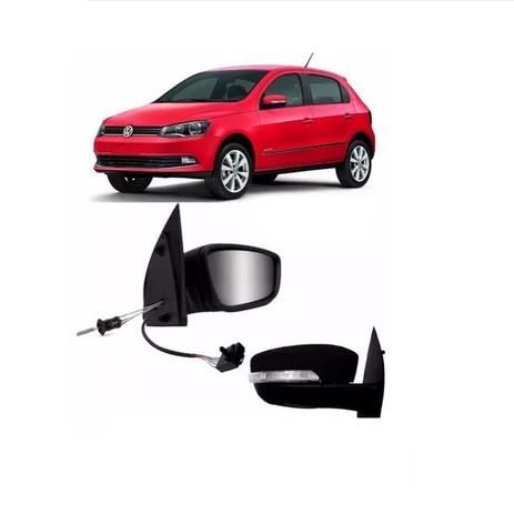 Par retrovisor gol g6 manual com pisca original - Metagal Menor preço em Par retrovisor gol g6 manual com pisca original - Metagal