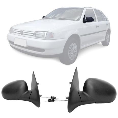 Par Retrovisor Gol Parati Saveiro 4 portas 1995 a 1999 Com Controle Manual - RETROVEX Menor preço em Par Retrovisor Gol Parati Saveiro 4 portas 1995 a 1999 Com Controle Manual - RETROVEX
