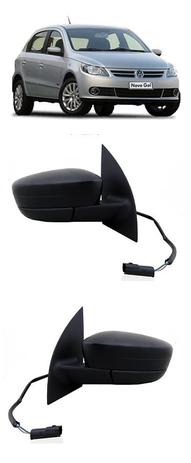 Par Retrovisor Gol Saveiro Voyage G5 2009 2010 2011 2012 4 Portas Elétrico - Volkswagen Menor preço em Par Retrovisor Gol Saveiro Voyage G5 2009 2010 2011 2012 4 Portas Elétrico - Volkswagen