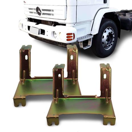 Par Suporte Lanterna Dianteira MB 712C 1215C 1718 1720 1723 2423K Metal - Pradolux Menor preço em Par Suporte Lanterna Dianteira MB 712C 1215C 1718 1720 1723 2423K Metal - Pradolux