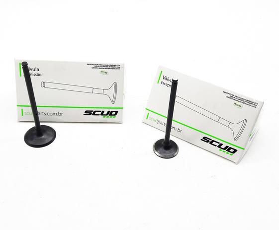 Par Válvula escape admissão Fazer / Factor / Crosser 150 - Scud Menor preço em Par Válvula escape admissão Fazer / Factor / Crosser 150 - Scud