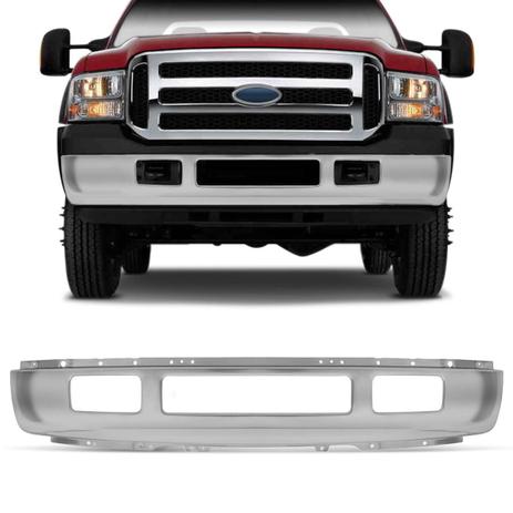 Para-Choque Dianteiro F250 F350 2007 a 2014 Serve com Adaptação F250 F350 1999 a 2006 Cromado - Prime Menor preço em Para-Choque Dianteiro F250 F350 2007 a 2014 Serve com Adaptação F250 F350 1999 a 2006 Cromado - Prime