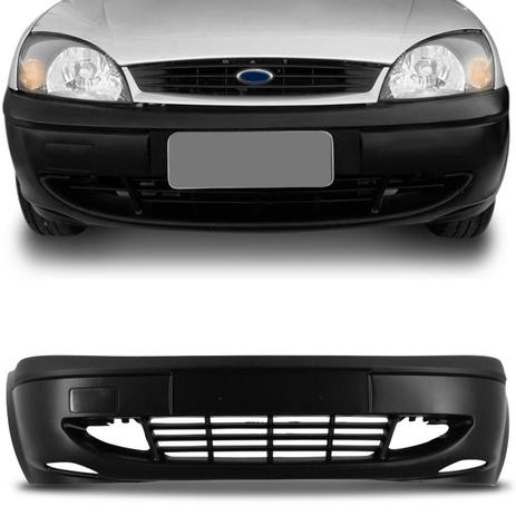 Para-Choque Dianteiro Fiesta Hatch Sedan Courier 2000 a 2002 Preto Liso com Furo Milha Espaço Placa - Dts Menor preço em Para-Choque Dianteiro Fiesta Hatch Sedan Courier 2000 a 2002 Preto Liso com Furo Milha Espaço Placa - Dts