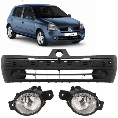 Parachoque Clio 2003 2004 2005 Com Kit Farois Milha - Sp acessórios Menor preço em Parachoque Clio 2003 2004 2005 Com Kit Farois Milha - Sp acessórios