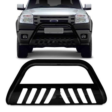 Parachoque de Impulsão Quebra Mato Ford Ranger 1998 a 2011 Preto em Aço 70 mm - VF Menor preço em Parachoque de Impulsão Quebra Mato Ford Ranger 1998 a 2011 Preto em Aço 70 mm - VF