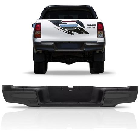 Parachoque Traseiro Preto Toyota Hilux 2016 2017 - Sp acessórios Menor preço em Parachoque Traseiro Preto Toyota Hilux 2016 2017 - Sp acessórios