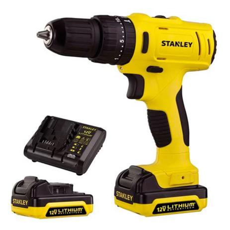 Paraf/furad.imp. ion litio 12v 2 bateria bivolt - Stanley Menor preço em Paraf/furad.imp. ion litio 12v 2 bateria bivolt - Stanley