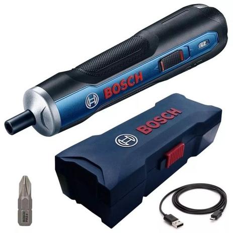 Parafusadeira 3,6v Bivolt Usb C/ Maleta E Bits Go Bosch Menor preço em Parafusadeira 3,6v Bivolt Usb C/ Maleta E Bits Go Bosch