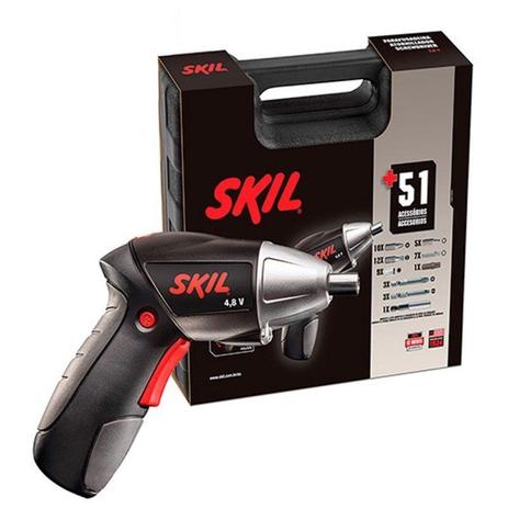 Parafusadeira à Bateria 1/4” 4.8V com 51 Peças e Maleta 2248 - Skil Menor preço em Parafusadeira à Bateria 1/4” 4.8V com 51 Peças e Maleta 2248 - Skil