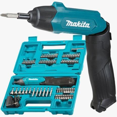 Parafusadeira a bateria articulada 3,6V com kit 81 acessórios - DF001DW - Makita Menor preço em Parafusadeira a bateria articulada 3,6V com kit 81 acessórios - DF001DW - Makita