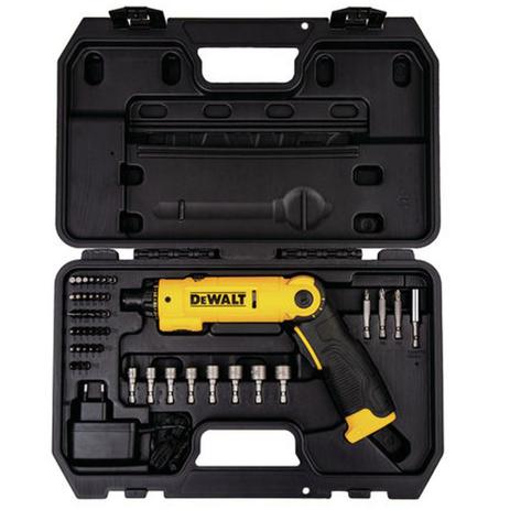 Parafusadeira Articulada à Bateria 1/4” 8V Max 45Pç - Dewalt Menor preço em Parafusadeira Articulada à Bateria 1/4” 8V Max 45Pç - Dewalt