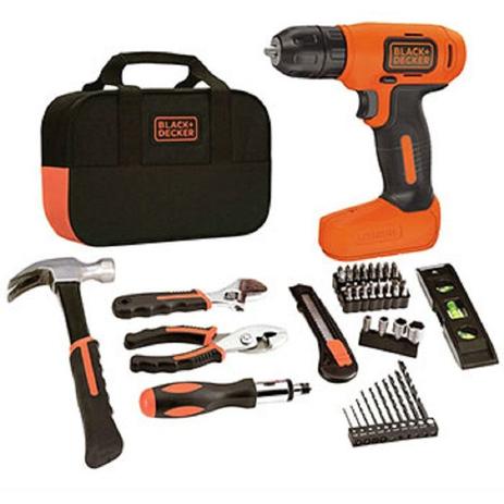 Parafusadeira E Furadeira 8V Ion-Litio Com 54 Acessorios E Bolsa Black Decker Menor preço em Parafusadeira E Furadeira 8V Ion-Litio Com 54 Acessorios E Bolsa Black Decker
