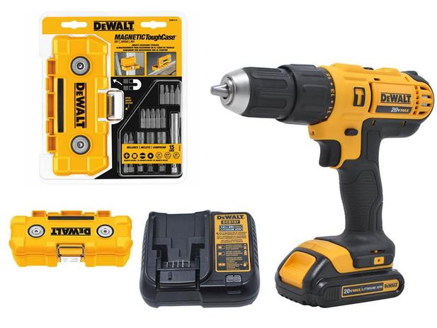 Parafusadeira e furadeira Impacto DCD776LC1 jg 15 pc dewalt Menor preço em Parafusadeira e furadeira Impacto DCD776LC1 jg 15 pc dewalt