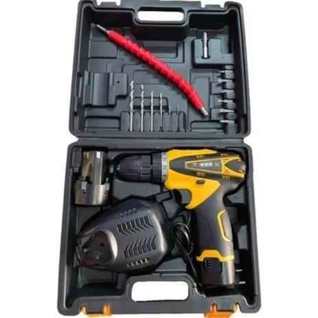 Parafusadeira Furadeira 26v + 2 Baterias C/ Acess - 18 Peças - Nakasaki Menor preço em Parafusadeira Furadeira 26v + 2 Baterias C/ Acess - 18 Peças - Nakasaki