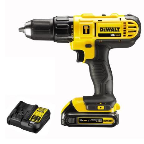 Parafusadeira / Furadeira à Bateria 20V Bivolt DCD776LC1-BR c/ Impacto 1/2 POL DEWALT Menor preço em Parafusadeira / Furadeira à Bateria 20V Bivolt DCD776LC1-BR c/ Impacto 1/2 POL DEWALT