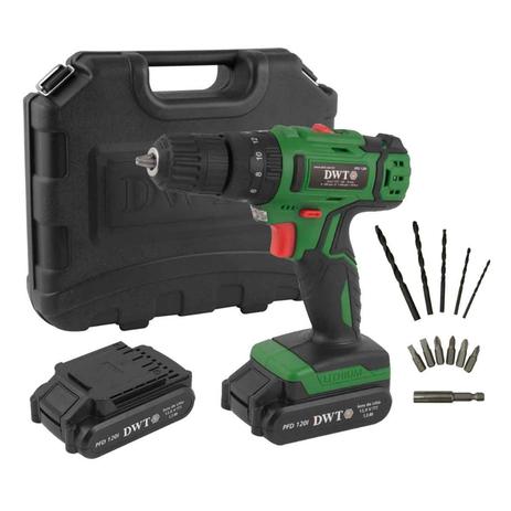 Parafusadeira Furadeira com Impacto a Bateria DWT PFD 120I 12V Bivolt Menor preço em Parafusadeira Furadeira com Impacto a Bateria DWT PFD 120I 12V Bivolt