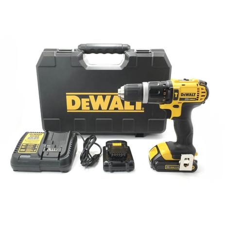 Parafusadeira Furadeira de Impacto 20V Ion Lítio DeWALT - DCD785C2 Menor preço em Parafusadeira Furadeira de Impacto 20V Ion Lítio DeWALT - DCD785C2