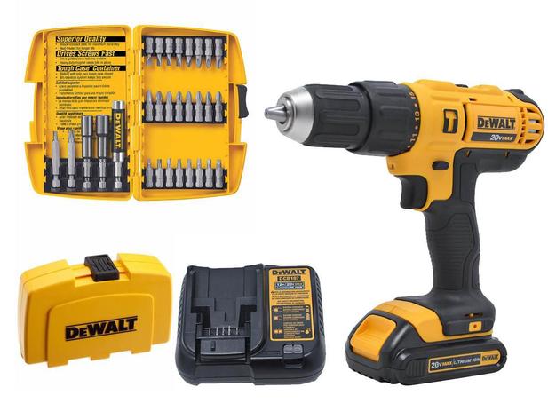 Parafusadeira impacto DCD776LC1 Jogo de Bits 29 Peças Dewalt Menor preço em Parafusadeira impacto DCD776LC1 Jogo de Bits 29 Peças Dewalt