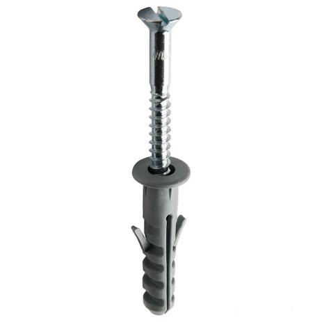 Parafuso madeira fenda 3,8x40mm com bucha com anel PMA/05 Fixtil Menor preço em Parafuso madeira fenda 3,8x40mm com bucha com anel PMA/05 Fixtil