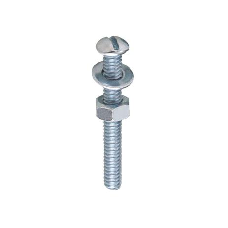 Parafuso máquina cabeça redonda 3/16x2 com porca e arruela 5 unidades Bemfixa Menor preço em Parafuso máquina cabeça redonda 3/16x2 com porca e arruela 5 unidades Bemfixa