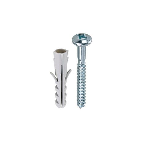 Parafuso Phillips c/ Bucha Nylon 10mm 20pç 3135 Bemfixa Menor preço em Parafuso Phillips c/ Bucha Nylon 10mm 20pç 3135 Bemfixa