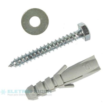 Parafuso s10 sextavado com bucha arruela pacote 10 pc reforcado - ANCORA Menor preço em Parafuso s10 sextavado com bucha arruela pacote 10 pc reforcado - ANCORA