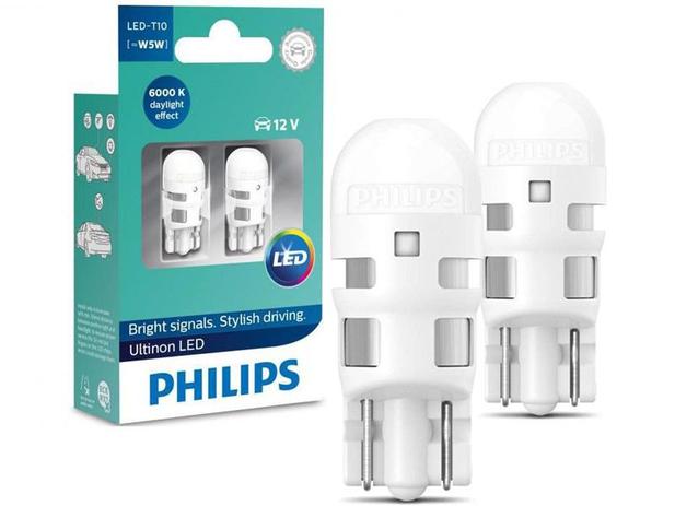 Parl Lampada Pingo Led Philips T10 W5W Branco 6000k Menor preço em Parl Lampada Pingo Led Philips T10 W5W Branco 6000k